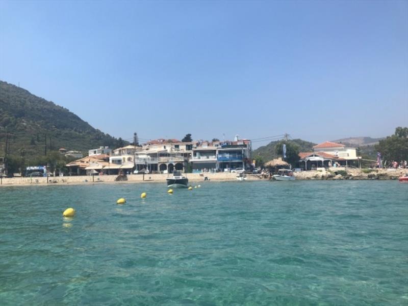 Going to shore for the first time in Greece - photo © SV Red Roo