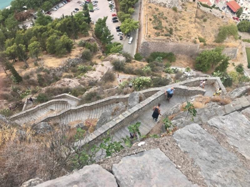 Looking down on some of the 999 steps leading up to the Fortress - photo © Red Roo