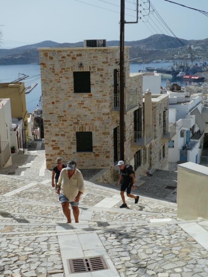 Stairs to the church through the streets photo copyright Red Roo taken at 