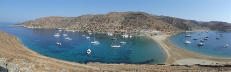 Kythnos our first Cyclades anchorage - photo © Red Roo
