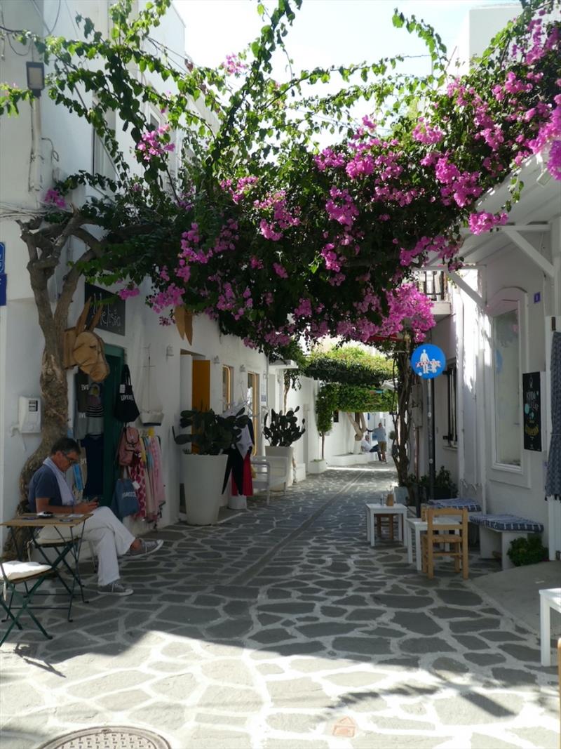The streets of Paros - photo © SV Red Roo