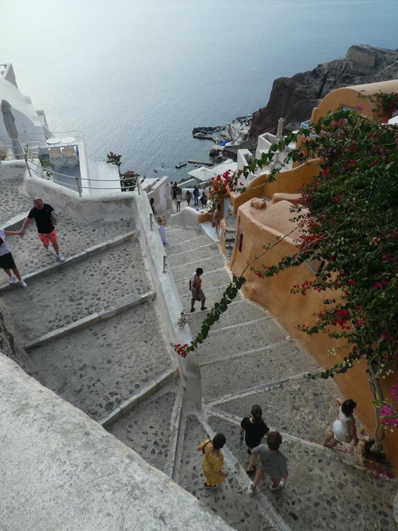 More steps at Oia - photo © SV Red Roo