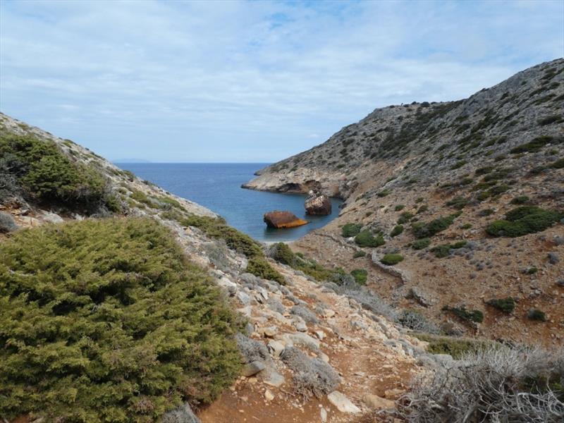 The Olympia Shipwreck at Amorgos - photo © SV Red Roo