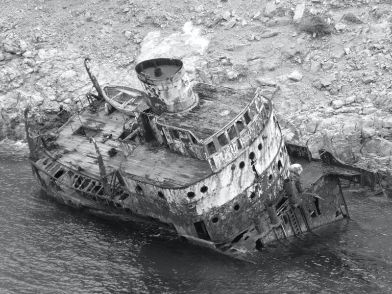 The Olympia Shipwreck at Amorgos - photo © SV Red Roo