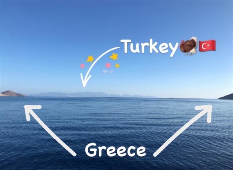 Turkey Greece border - photo © SV Red Roo