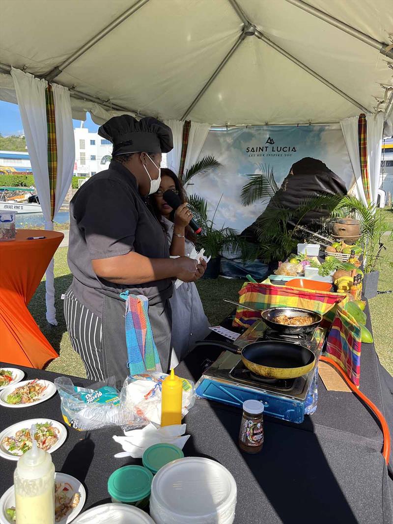 ARC January - Chefs' Demo ‘on the green' in Rodney Bay Marina photo copyright World Cruising Club taken at 