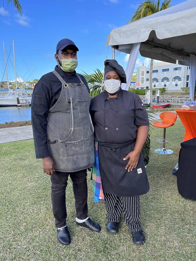 ARC January - Chefs' Demo 'on the green' in Rodney Bay Marina - photo © World Cruising Club
