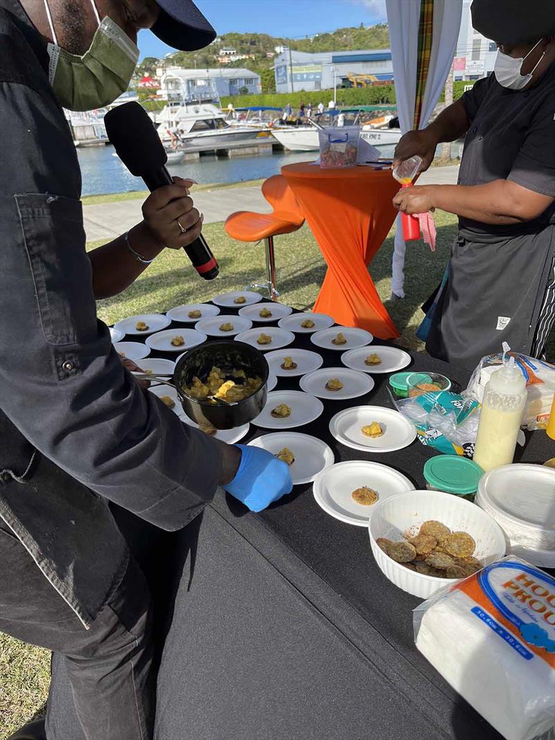 ARC January - Chefs' Demo 'on the green' in Rodney Bay Marina - photo © World Cruising Club