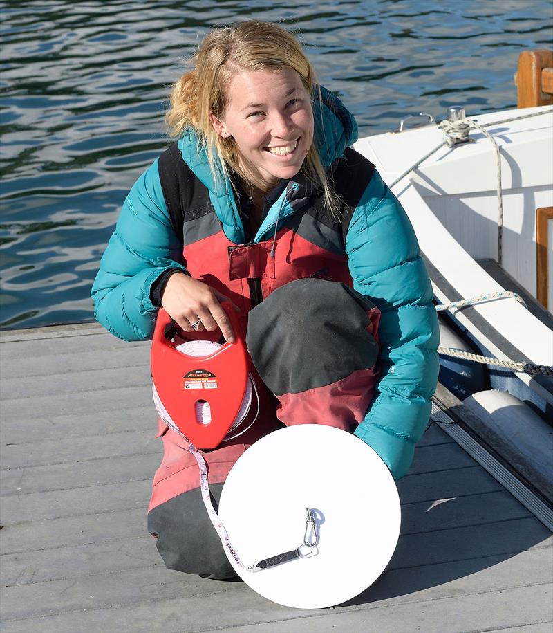 Ambassador Susie Goodall with her Secchi Disk photo copyright Secchi Disk Study taken at 