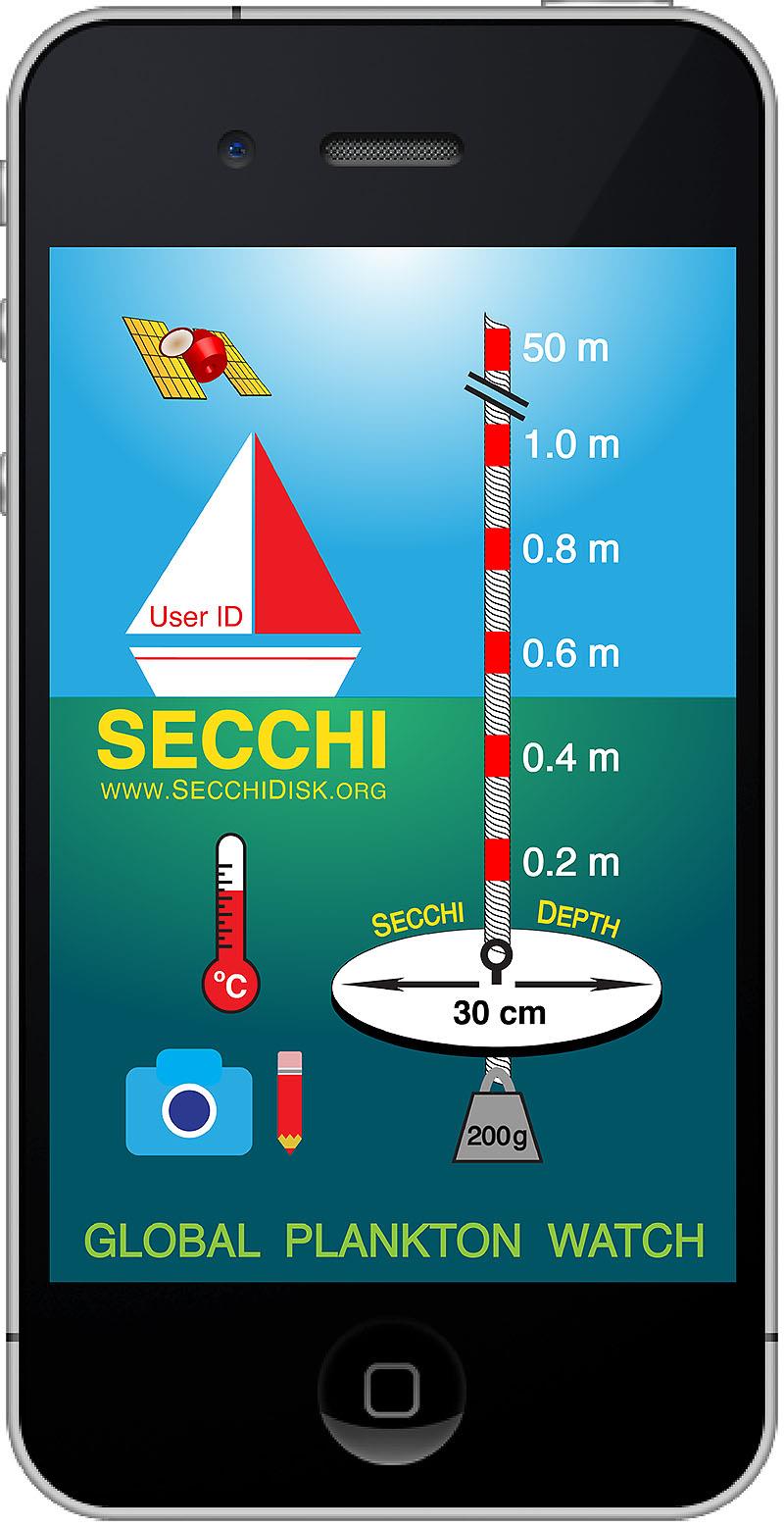 Home page of the Secchi App - photo © Secchi Disk Study