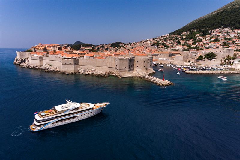 Freedom approaching Dubrovnik photo copyright Goolets.net taken at 