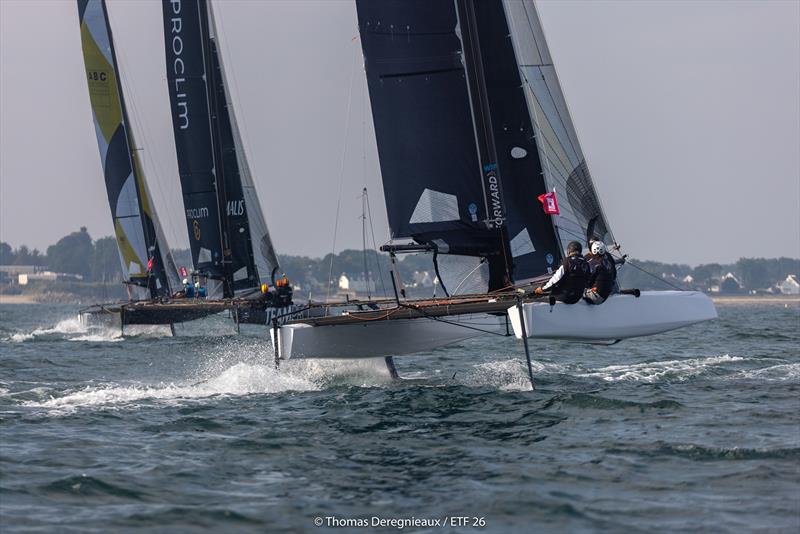 ETF26's competing at La Trinité-sur-Mer on the 2021 circuit photo copyright Thomas Deregnieaux  taken at Société Nautique de La Trinité-sur-Mer