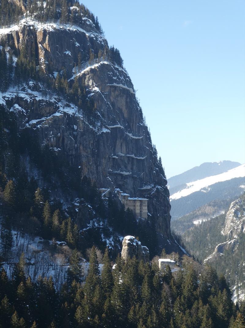 Embedded in the Cliff The Sumela MonasteryStunning Views of the Sumela Monastery photo copyright SV Red Roo taken at 