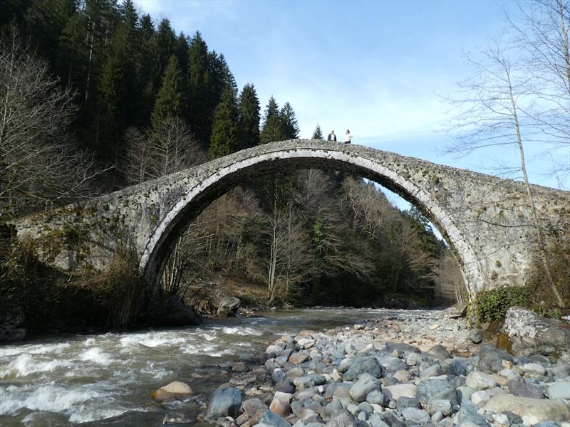 Amazing old wooden and stone bridges on the drive back to the coast - photo © SV Red Roo