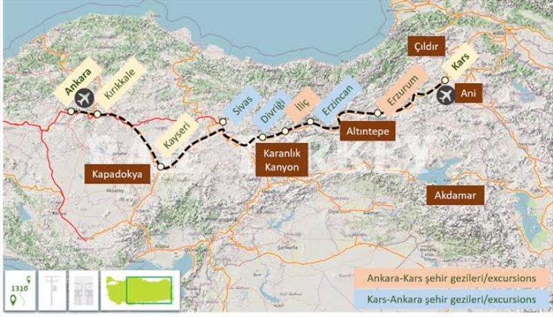 The Tourist Train we travelled from Kars (right) to Ankara (left) photo copyright SV Red Roo taken at 