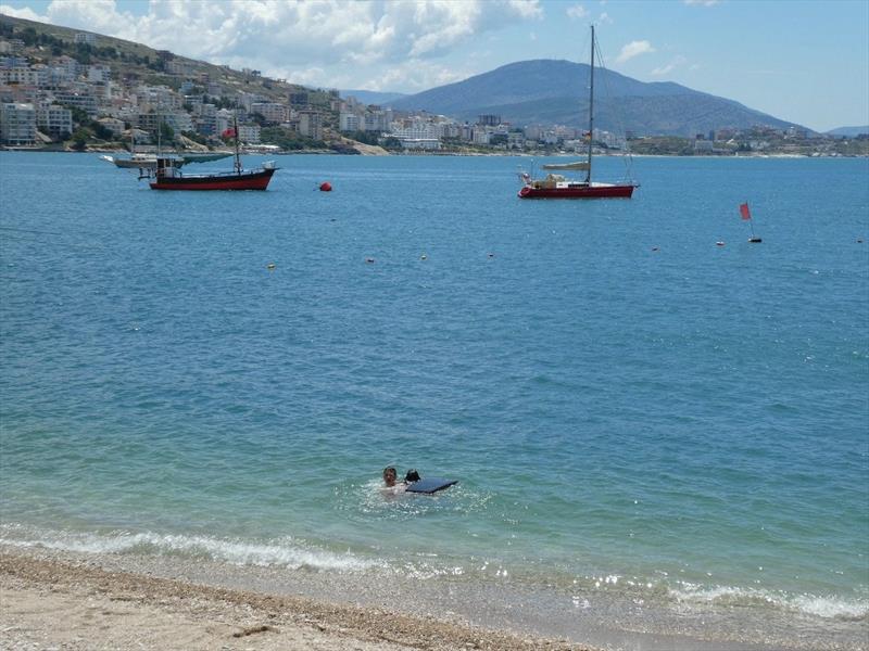 Red Roo Anchored in Albania photo copyright SV Red Roo taken at 