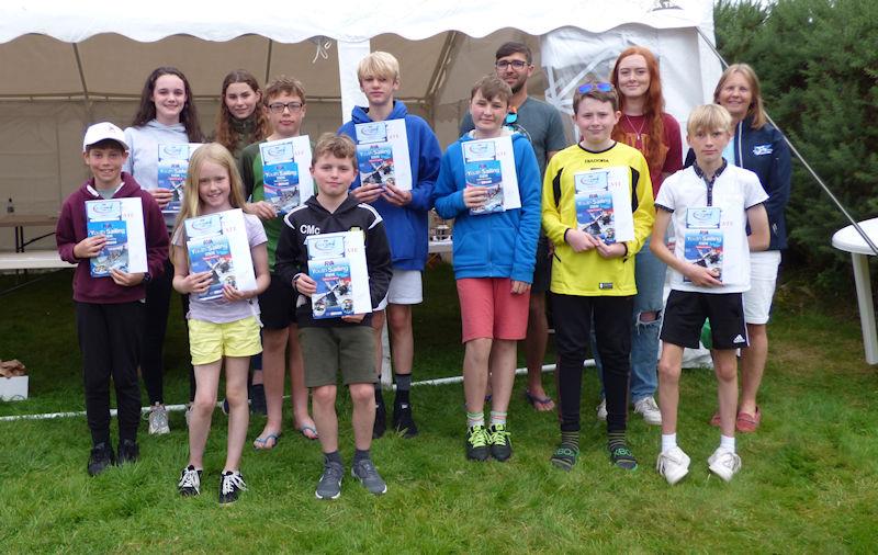 Cadet Week Improvers Group with their instructors and certificates at Solway Yacht Club Cadet Week 2022 photo copyright Becky Davison taken at Solway Yacht Club