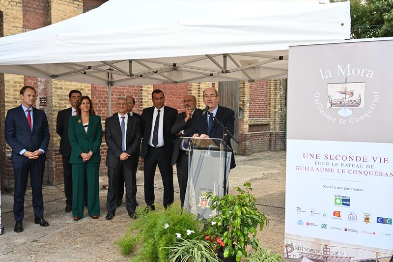 La Mora site: laying the foundation stone on the East Pier photo copyright Patrick Deroualle taken at 