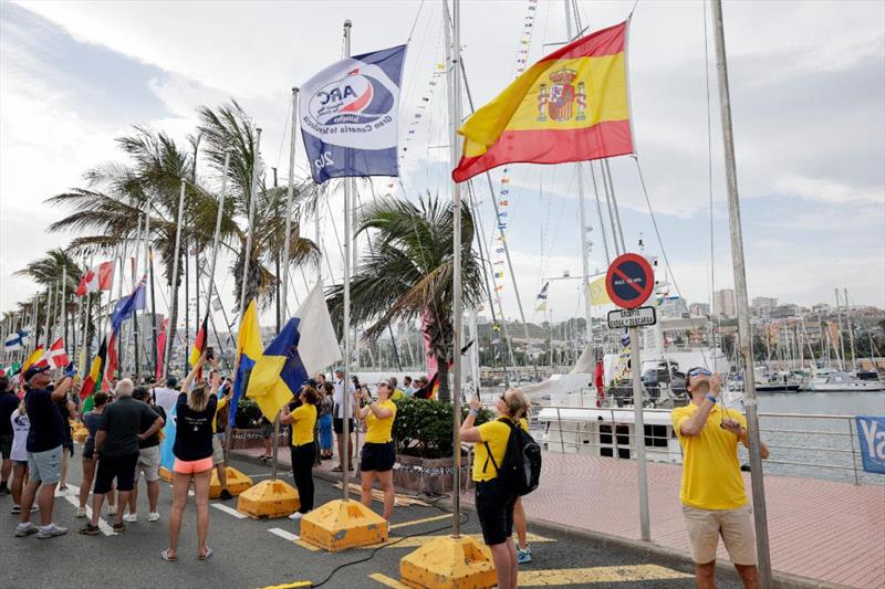 Parade of flags for the 37th Atlantic Rally for Cruisers - photo © World Cruising Club