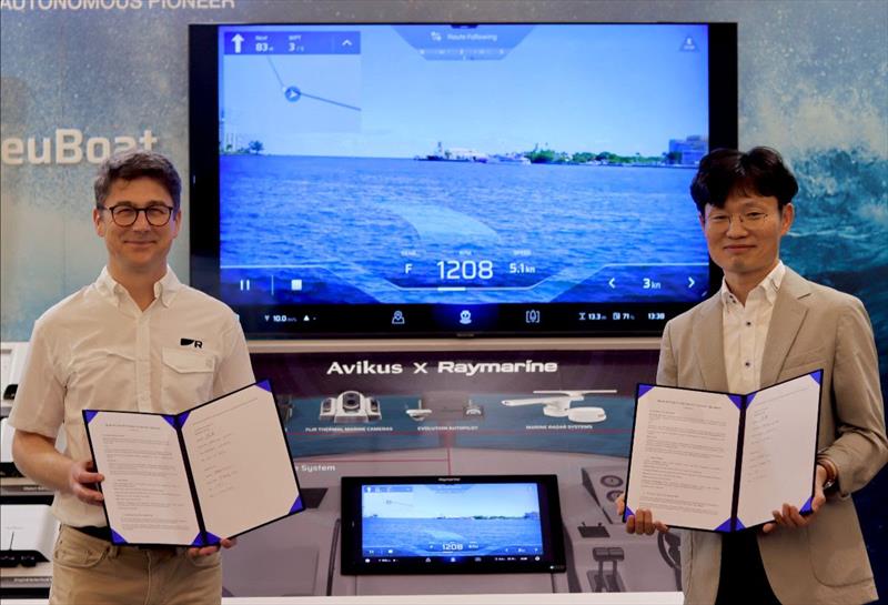 Exclusivity business partnership between Raymarine and Avikus sets the stage for market leading autonomous leisure boat systems photo copyright Julia Stinneford taken at 