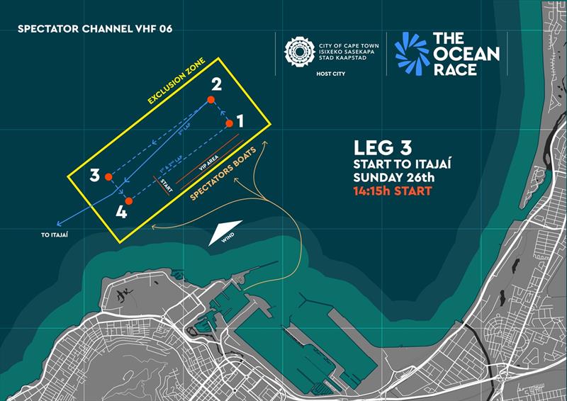 The Ocean Race Cape Leg 3 map photo copyright The Ocean Race taken at 