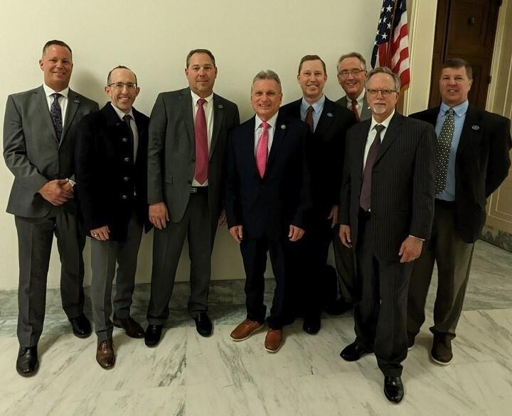 AIWA board members from BoatUS, NMMA, and other representatives from shipyards and dredging companies met with and Rep. Buddy Carter (GA) (5th from R) to focus on ensuring safe navigation on the Intracoastal Waterway - photo © BoatUS