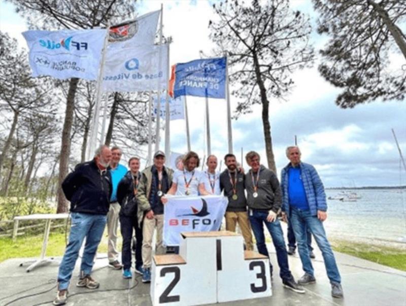 French multihull championship F16 C1 2023 podium photo copyright Clément Philippon taken at 