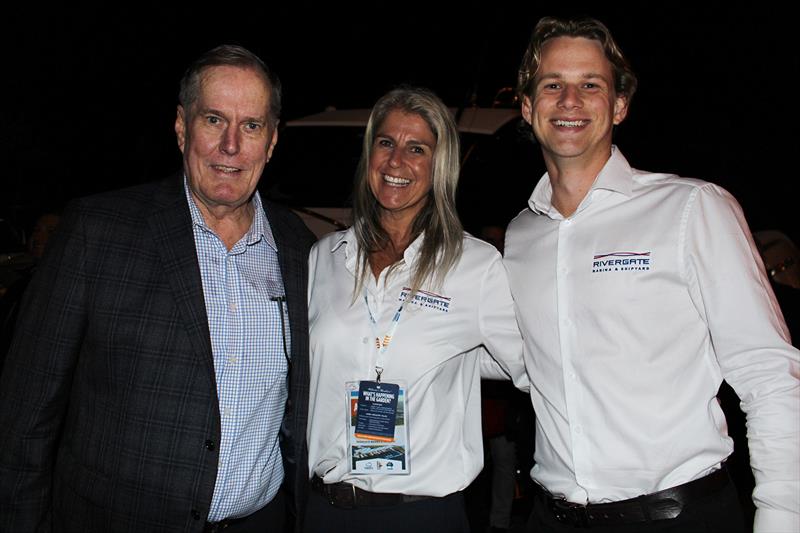 Steve Fisher, Sarah Toxward, Alex Binks - RMS AIMEX VIP Dinner photo copyright Rivergate Marina and Shipyard taken at 