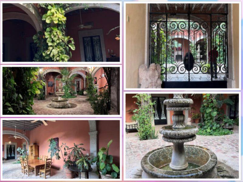 The main entrance and inner courtyard with the fountain - photo © Mary Kruger / Bluewater Cruising Association