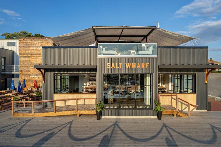 Salt Wharf restaurant photo copyright Lyman-Morse Boatbuilding taken at 