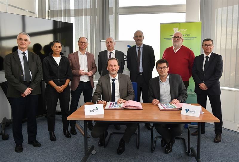 Haropa Port and Verso Energy signed an agreement photo copyright Jean-Francois Damois taken at 