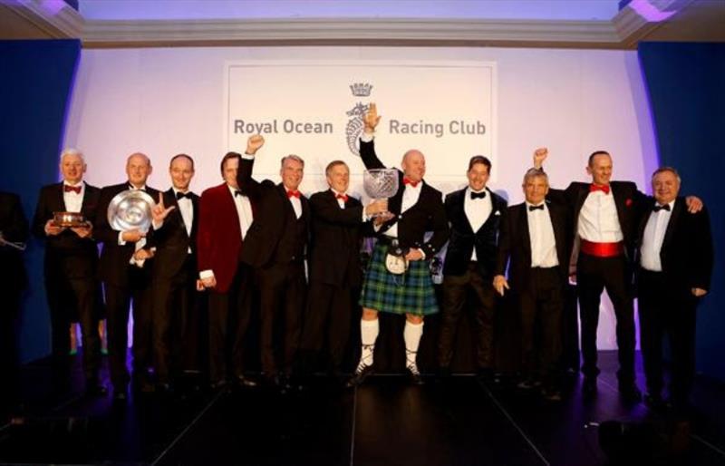 IRC Two winner Scarlet Oyster's crew collects the Emily Verger Plate and the Assuage Trophy - photo © Rich Bowen Photography