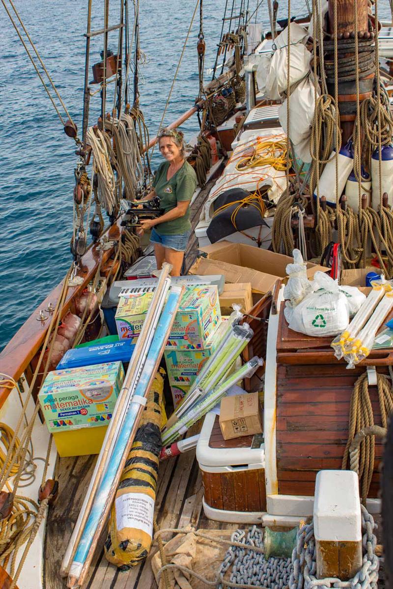 Offloading supplies S/V Vega - photo © Shane Granger