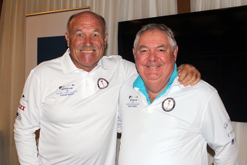 Wally Lewis and Mark Gallager - Brisbane to Hamilton Island Race Week photo copyright Royal Queensland Yacht Squadron taken at Royal Queensland Yacht Squadron