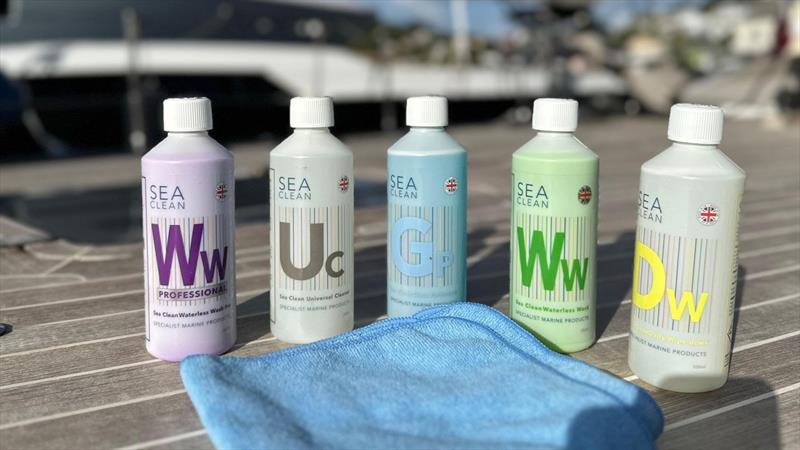 The Sea Clean range of eco-friendly waterless boat cleaning solutions photo copyright Sea Clean UK taken at 