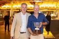 IMA President Benoît de Froidmont, himself now a catamaran owner, with Andrew Nisbet, owner of the Gunboat 72 Layla, which won this year's IMA Caribbean Maxi Multihull Series © IMA / Studio Borlenghi 