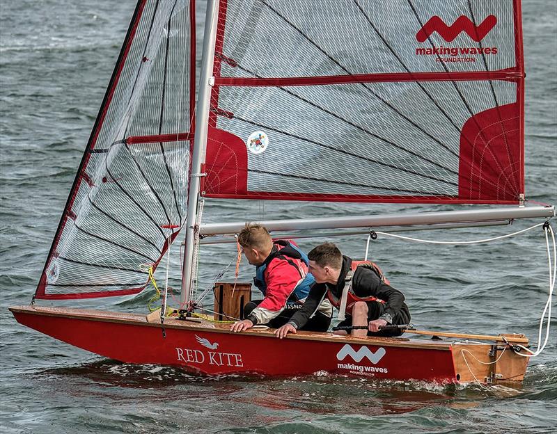 Paddy McAlpine with the tiller of the new Rainbow photo copyright Paddy McAlpine taken at Concord & Ryde Sailing Club
