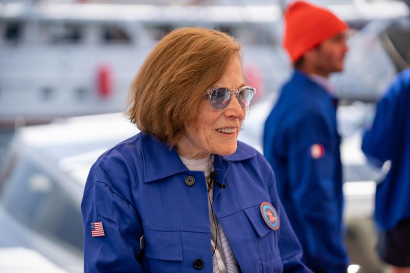 World-renowned oceanographer, explorer, and Ocean ambassador Dr Sylvia Earle christened Malizia Explorer - photo © Marie Lefloch | Team Malizia