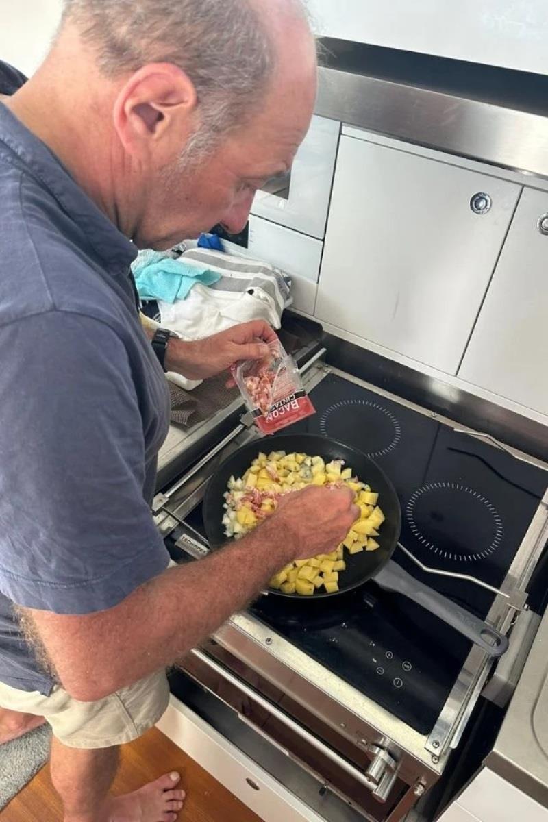 Cooking on Pegasus 50 - photo © Pegasus Yachts