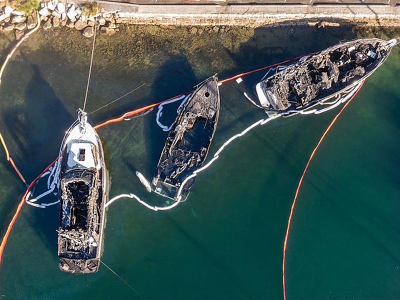 What is left of the Integrity 460 is on the left of the image - photo © Pantaenius Sail and Motor Yacht Insurance
