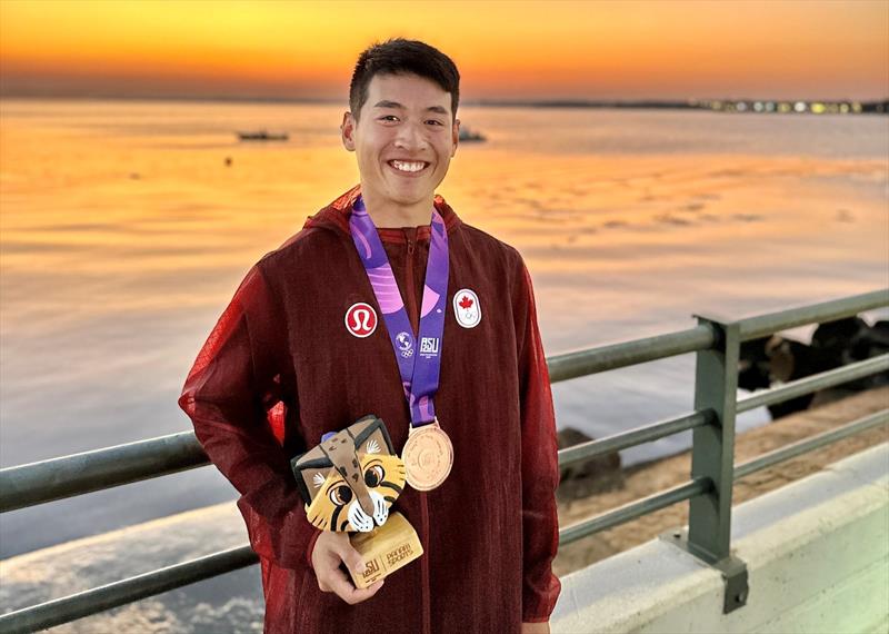 Canadian sailor James Huynh wins bronze at Asunción 2025 Junior Pan American Games photo copyright Sail Canada taken at Sail Canada