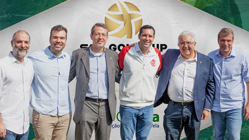 Left to Right: Pedro Trengrouse - Consultant, Daniel Condesso - Visit Rio, Hugo Mosca - Project Manager, Eduardo Cavaliere - Rio Deputy Mayor, Marco Aurélio de Sá Ribeiro - CBVela CEO, Guilherme Schleder - Rio Sports Secretary - photo © Gustavo Stephan