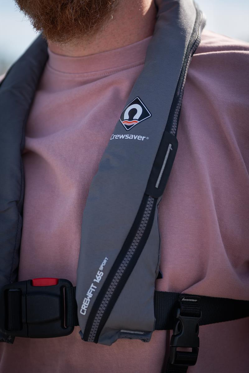 Crew Saver Crewfit 165N Sport in Anthracite - photo © Crewsaver