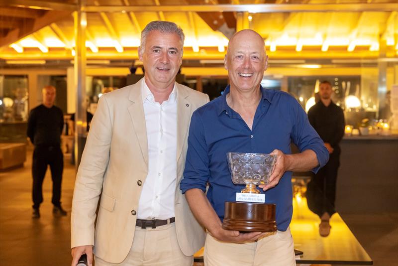 IMA President Benoît de Froidmont, himself now a catamaran owner, with Andrew Nisbet, owner of the Gunboat 72 Layla, which won this year's IMA Caribbean Maxi Multihull Series - photo © IMA / Studio Borlenghi 