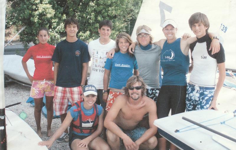 Francesca with her fellow Laser sailors, around 2005 - photo © SNPJ