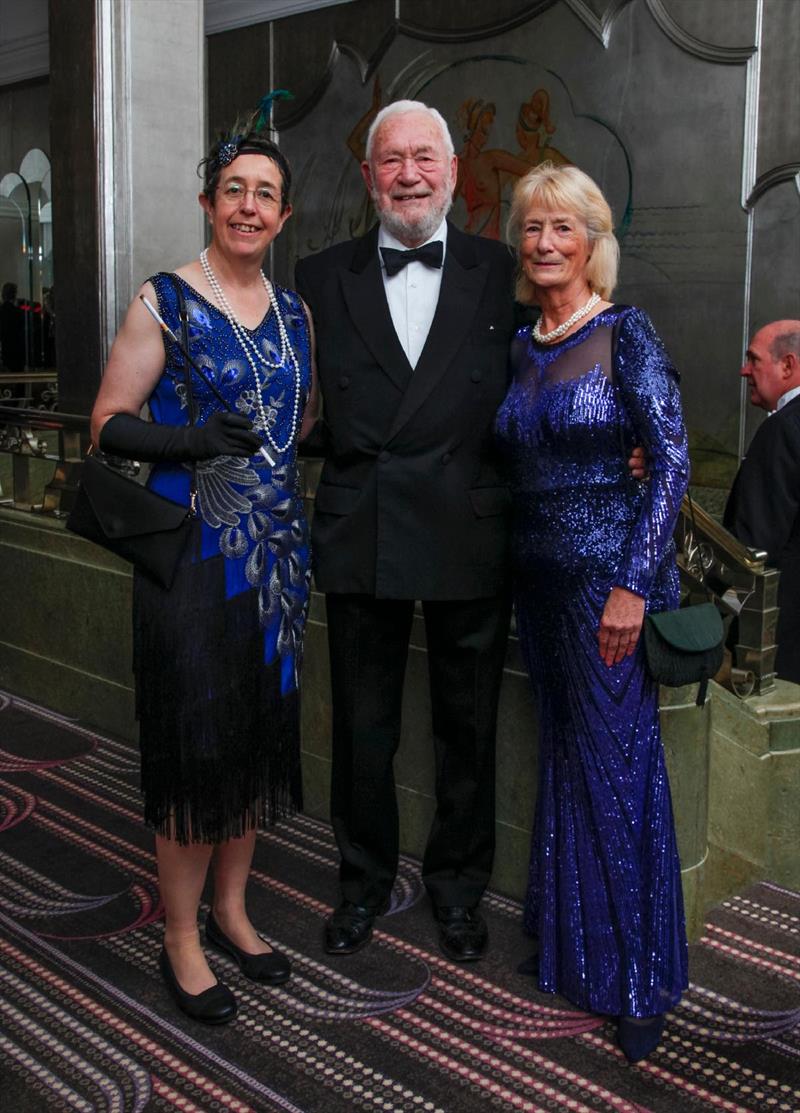 Deb Fish - RORC Commodore, Guest Speaker Sir Robin Knox-Johnston, Janet Grosvenor - RORC Admiral? photo copyright Rich Bowen Photography taken at Royal Ocean Racing Club