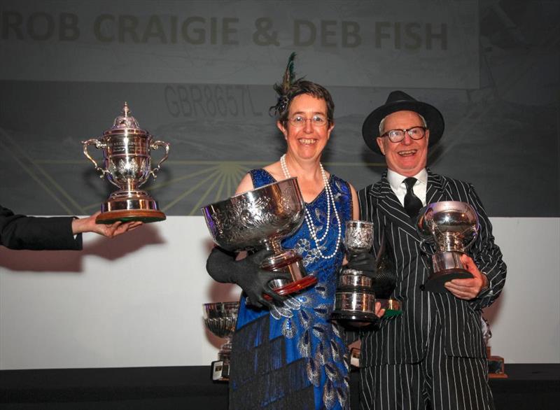 RORC 2025 Season's Points Champions - A hoard of silverware for Rob Craigie's Sun Fast 3600 Bellino (GBR), racing Two-Handed with RORC Commodore Deb Fish photo copyright Rich Bowen Photography taken at Royal Ocean Racing Club