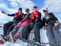 Addison Lester and crew training for the Club Marine Tasmanian Women's Keelboat Regatta &copy; Addison Lester