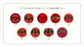 The evolution of the Bacardi Bat &copy; Bacardi archive