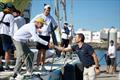 Calero Marinas CEO José Juan Calero bids competitors farewell before the race gets underway &copy; James Mitchell / RORC